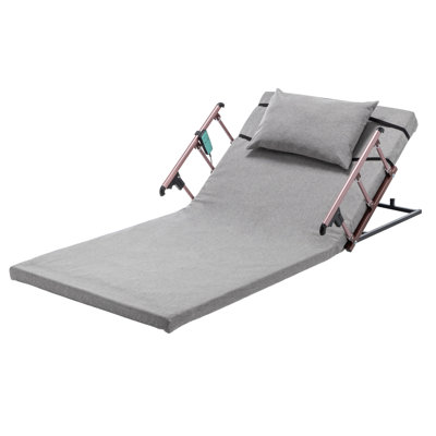 Lit réglable avec réglage électrique, support de poids de 300 lb, 4 à 68 de levage, rails, télécommande pour les personnes âgées et les grossesses, sommeil de lecture confortable, rembourrage à haute résilience, respirant ergonomique