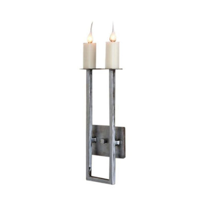 Minimalist Steel Candle Wall Light