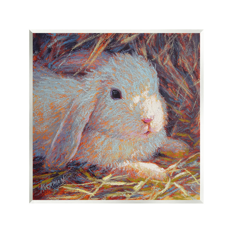 «Impressionist Rabbit», impression sur plaque murale par Rita Kirkman