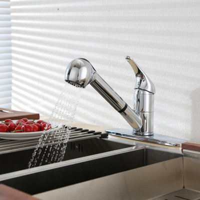 Orren Ellis Westerville Pull Out Kitchen Faucet