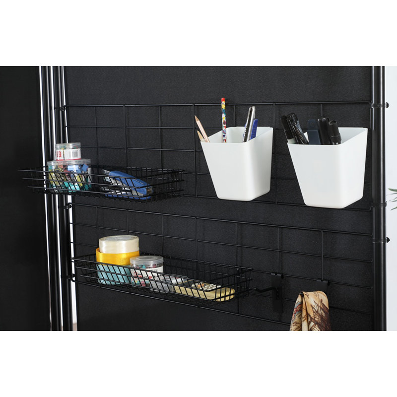 Paravent Akenside, 71" H x 74.25" W x 12" D, Noir