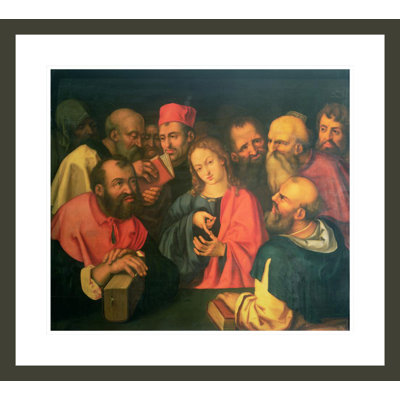 Christ aged twelve among the scribes by Albrecht Dürer -Framed Giclee Print