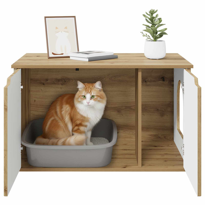 50.5 cm H Cat Tree / Condo, Artisan Oak