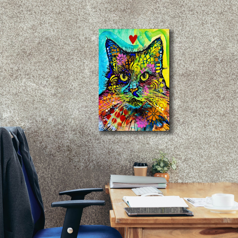 «Burst» par Dean Russo, art mural sur toile, H 26 po x l 18 po x P 0,75 po