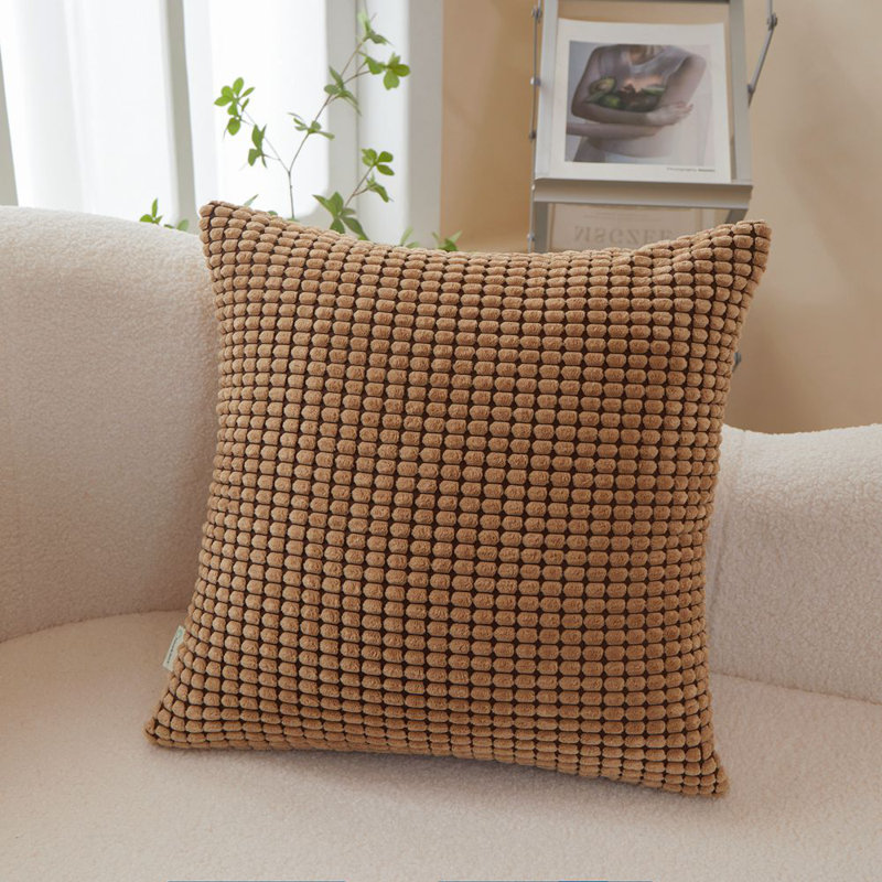 (Housses avec inserts) Ensemble de 2 coussins réversibles en velours côtelé de taille 12 po x 20 po rectangulaire ou 18 po x 18 po carré 