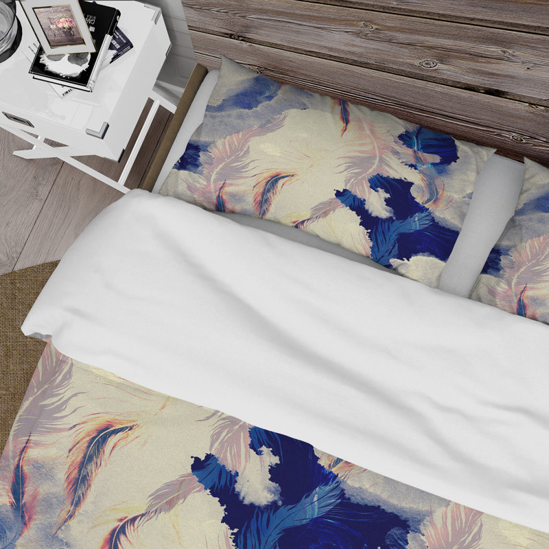 Ensemble de housse de couette en microfibre Quantashia, Housse de couette très grand + 2 très grandes ta
