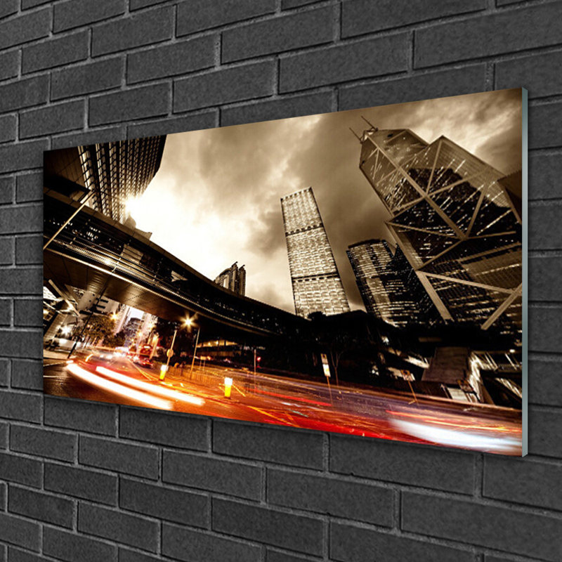 City Houses - Unframed Photograph on Glass