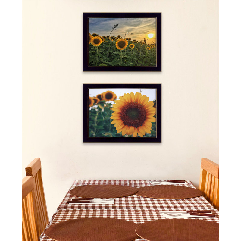 Ensemble de deux impressions murales Midwest Living, Cadre noir, H 29 po x l 18 po
