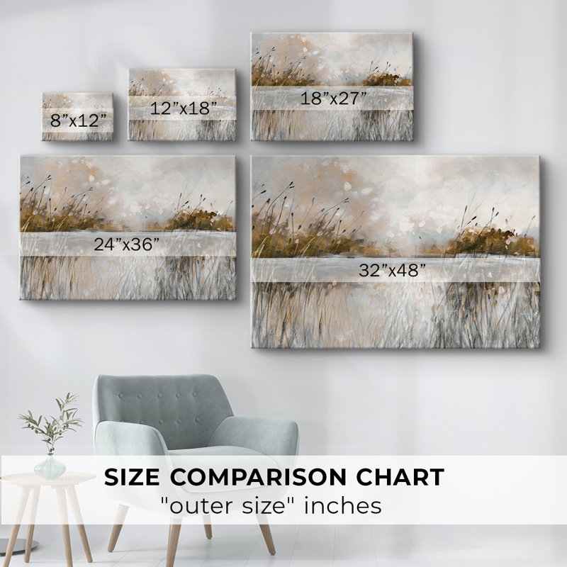 Vue sur le lac Honeybloom - Cavas enveloppés dans la galerie, 40 x 60
