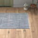 Plainsfield Striped Hand-Loomed Wool Ivory/Navy Area Rug