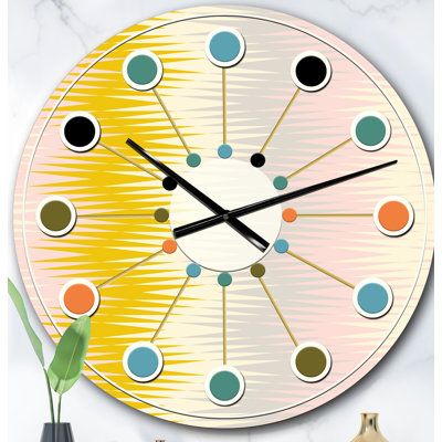 Horloge murale rétro Mid-Century