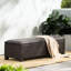 Banc de rangement en osier