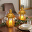Ensemble de lanternes décoratives rétro H 9,5 po (métal brossé doré)-1634853791-1640363891