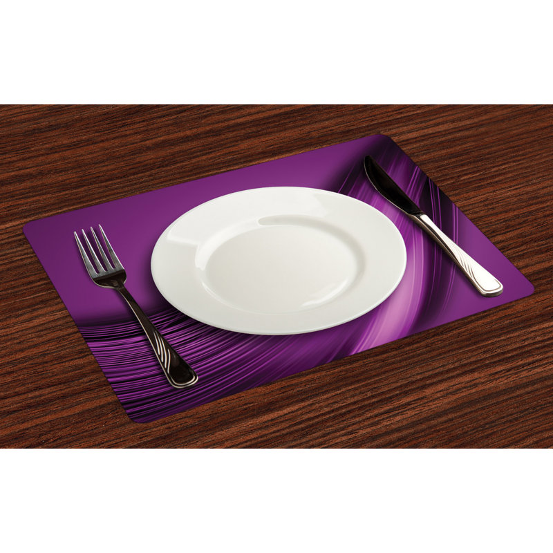 Polyester Abstract Rectangle Placemat