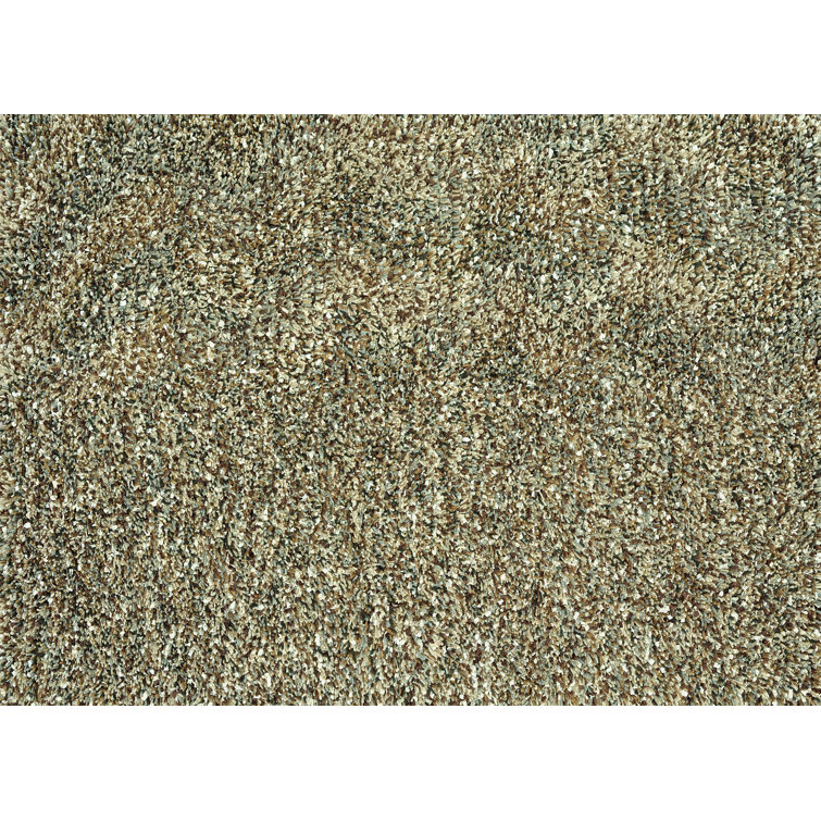 Tapis brun tissé à la main brun/vert lumineux Hoadley