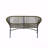Outdoor Patio Loveseat, Green PE Wicker-1067803481