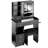 Versatile Desktop Vanity Table With Advanced Power Station And Comfortable Stool-753739550