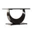 Table de salle à manger 72,56 "Modern - Pierre frittée blanche avec structure en métal pour 6 chaises