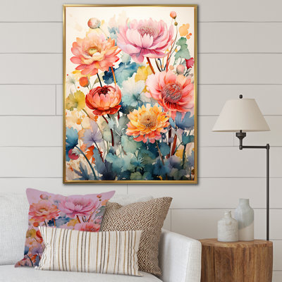 «Botanical Plants And Flowers Delights I», reproduction sur toile