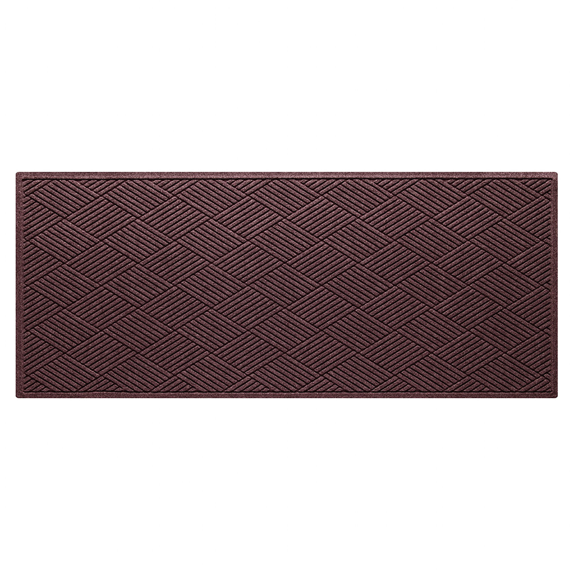 Waterhog Diamonds Indoor Outdoor Doormat, Bordeaux, Runner 3' x 10'