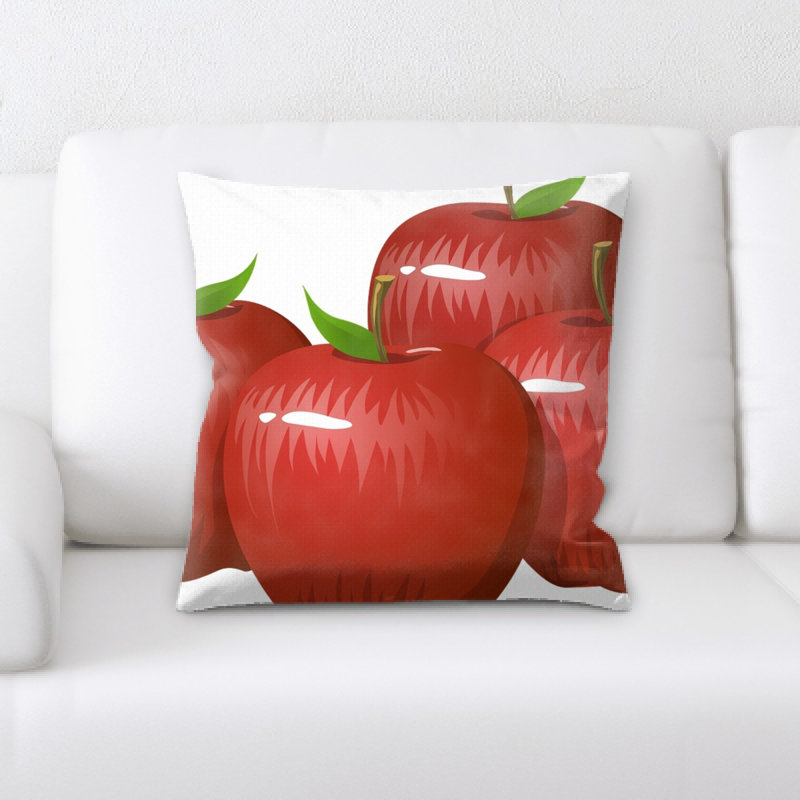 Coussin décoratif pommes