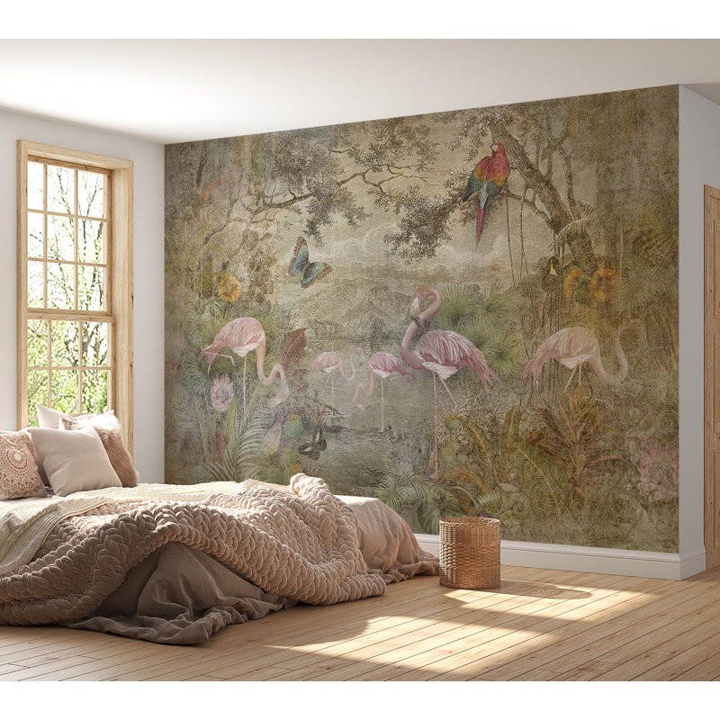 Adhésif mural pelez et collez - Faune et Flore sauvages, L 110 po x l 154 po