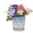 Handmade Blue-White Gradient Ceramic Planter Set (7.48"×8.07" & 5.51"×6.1"), Indoor/Outdoor Flower Pot for Orchids, Succulents on Windowsill, Breathable with Drainage Holes-298485573