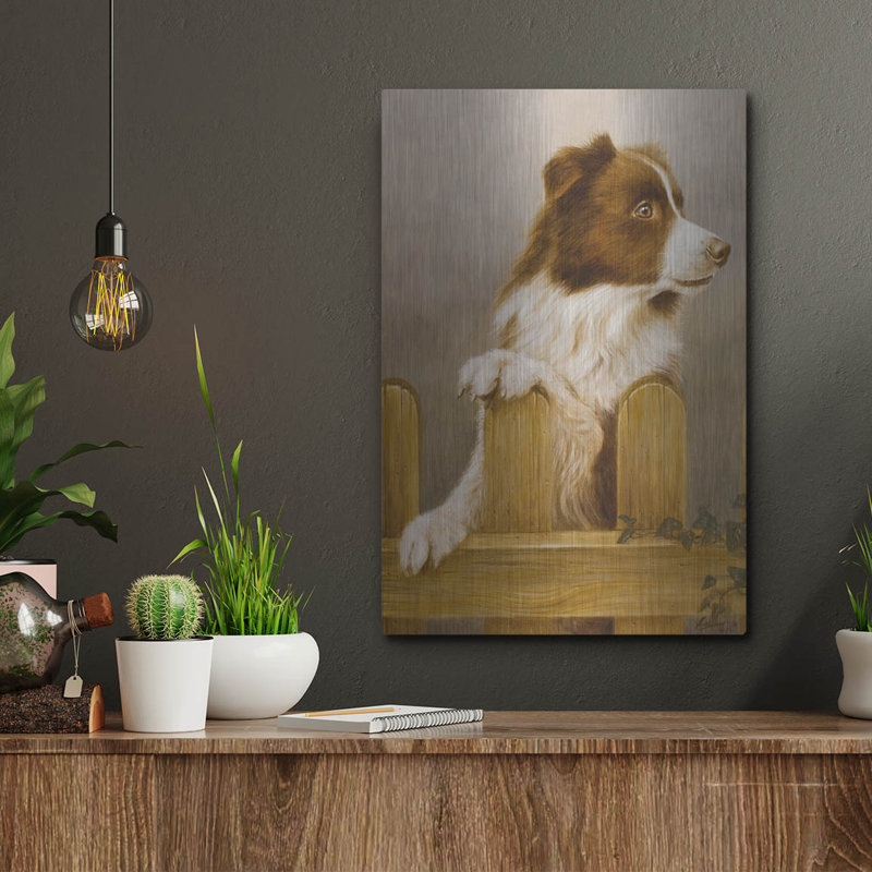 «Brown Collie» par John Silver, H 16 po x l 12 po