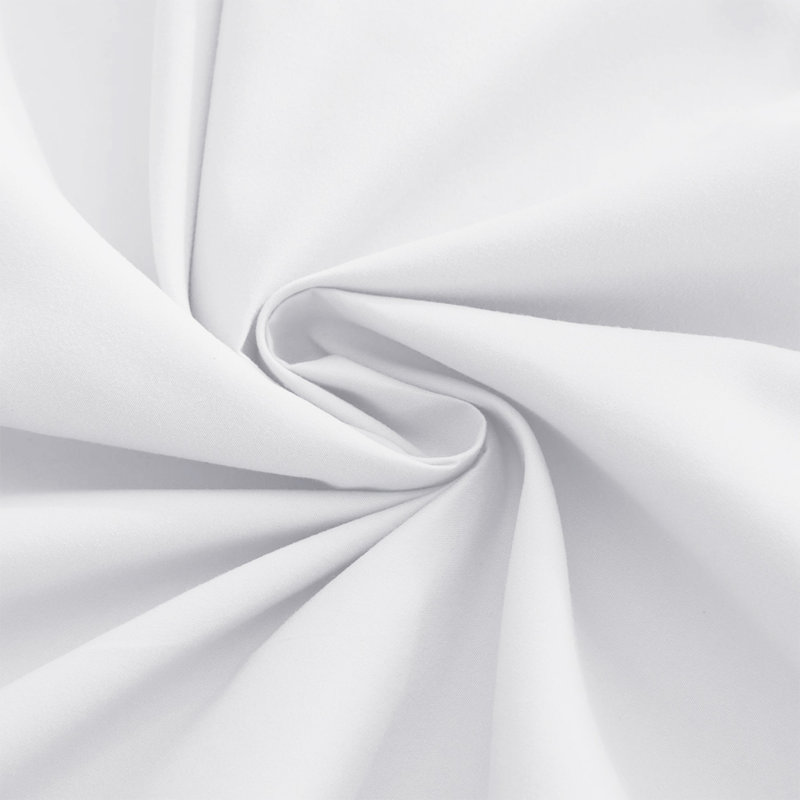 Housse de couette en microfibre moderne et contemporaine avec taies d'oreiller - Ensemble de literie douce et durable, Blanc