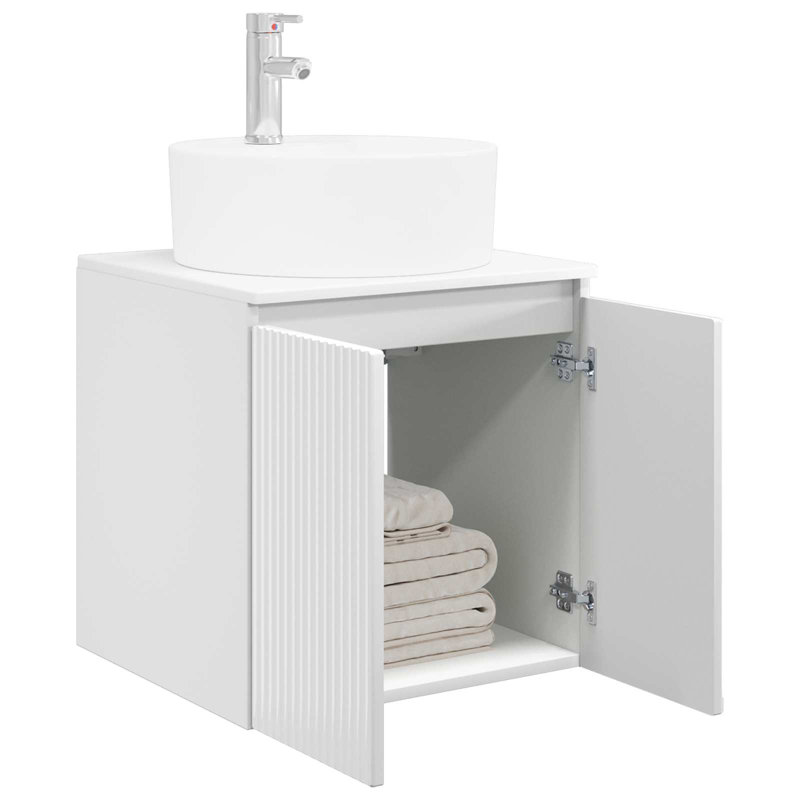495 mm Bathroom Vanity, High Gloss White