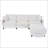 107.87'Sectional Sofa Couch With 1 Ottoman
