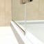 Cabine de douche rectangulaire pivotante sans cadre avec panneau fixe l 40,5 po x P 34,375 po x H 72 po Unidoor Plus-1317175934