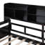 Lit de jour simple avec tablettes de chevet et deux tiroirs-1182912469