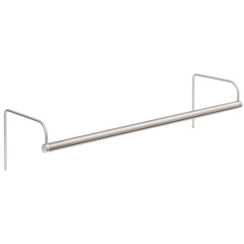 Applique pour tableau 2 lumières Slim-Line, Nickel satiné, H 7,5 po x l 84 po x P 8 po