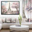 Paysage urbain «Eiffel avec fleurs roses», peinture-26696194-35109237