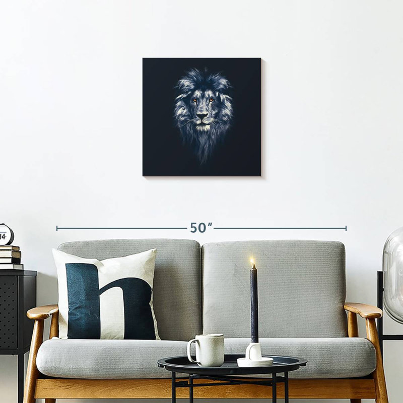 Brampt Bewitching Lion Head, 20" H x 20" W