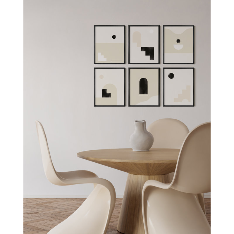 Cadre photo Lajavion - ensemble de 6, Black, 12" W x 16" H