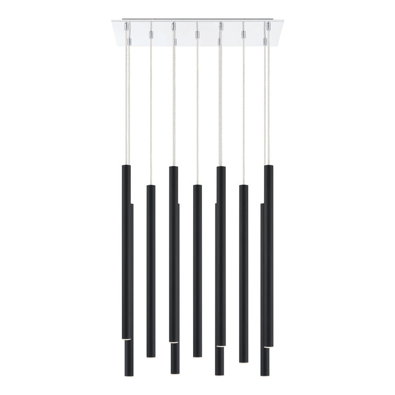 Bowning 11 - Light LED Cluster Pendant, Matt Black
