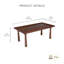 Table basse en bois Entwine