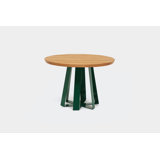 ARS Round Walnut Wood Dining Table