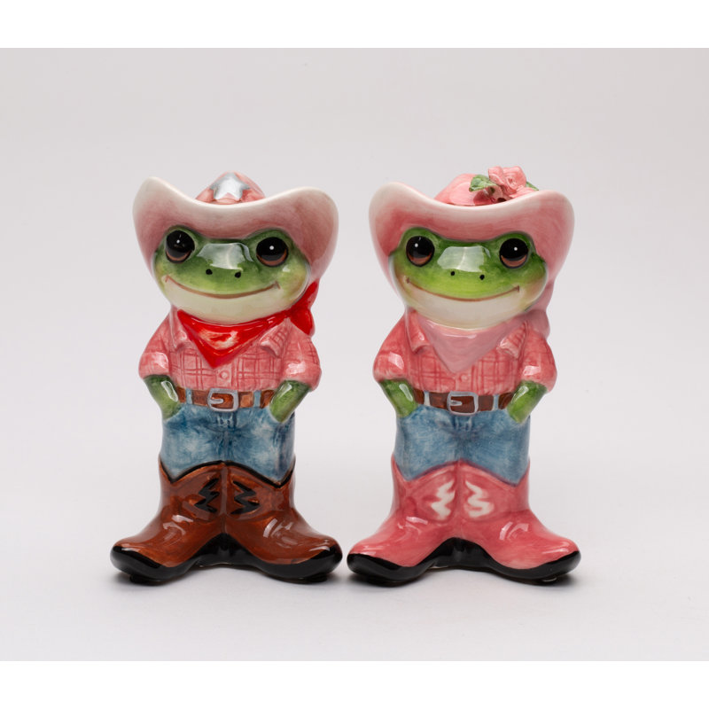 Cowboy et cow-boy grenouille sel et poivre
