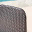 Chaise d'appoint Illa, pieds en fer de style moderne, rotin osier gris foncé-121883084-121846613