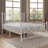 White Full Size Metal Bed Frame with Headboard and Footboard, Victorian Butterfly Platform Bedframes, Heavy Duty Platform Storage Bed, Noise-Free Slatted Base-490440645-490440647