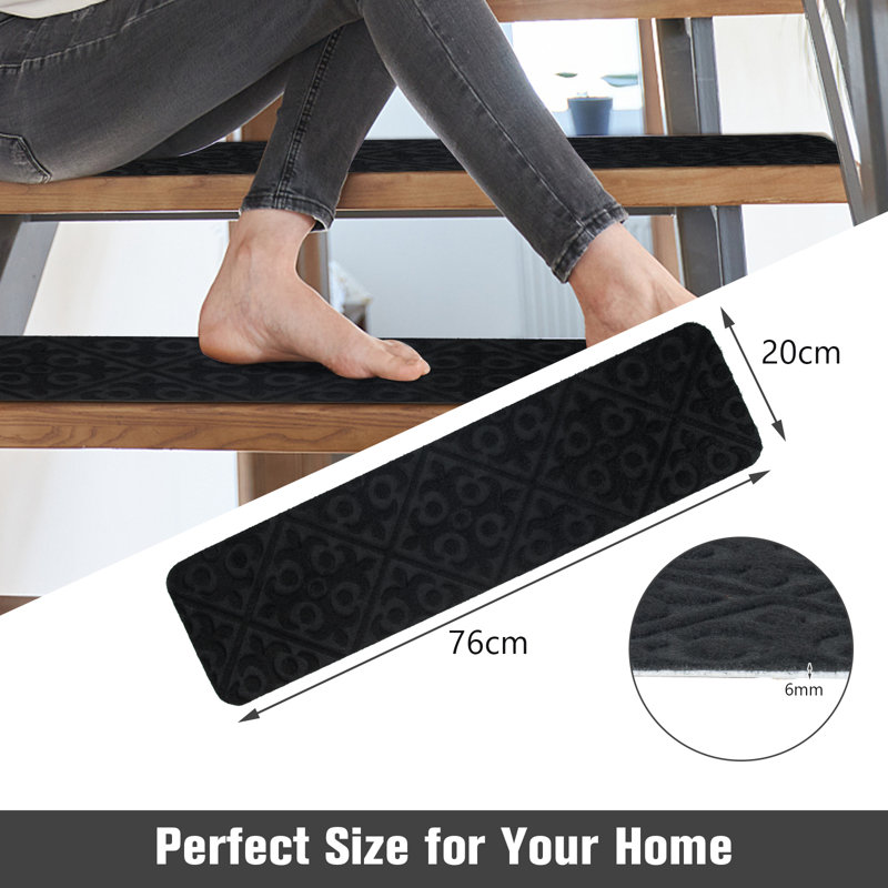 Elko Non-Slip Stair Tread, Black
