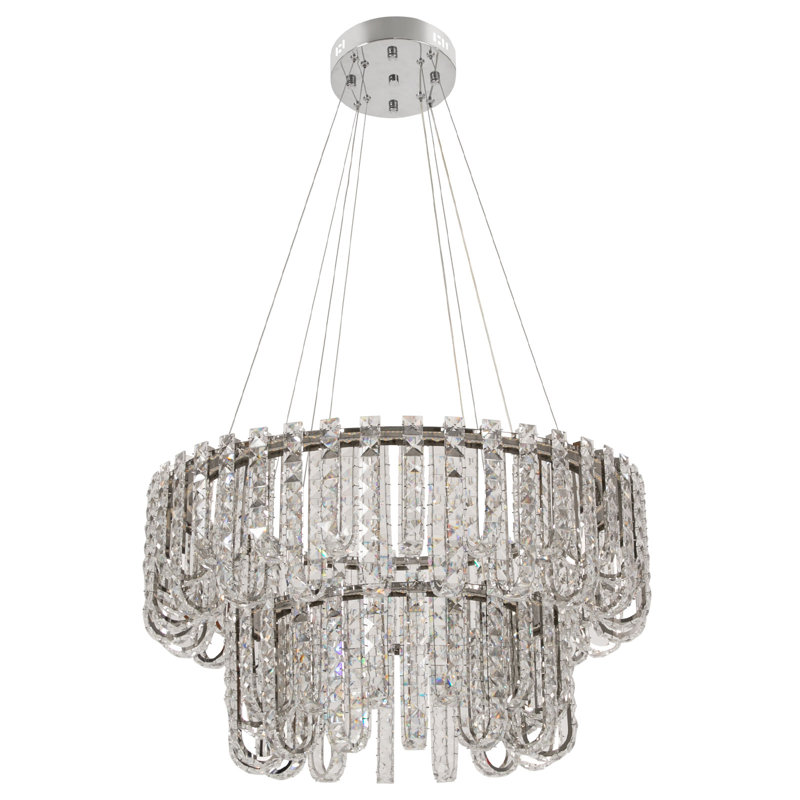 23.62'' Dimmable Tiered Chandelier