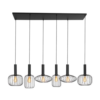 Sesco 6 - Light Black Kitchen Island Pendant