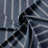 Shay Broad Ticking Stripe Dark Denim Cotton Bedskirt-109715410-109715411-124942500