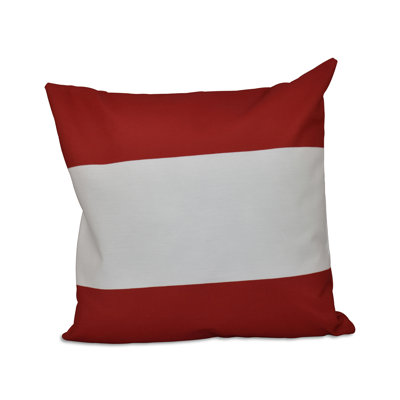 Striped Reversible Throw Pillow