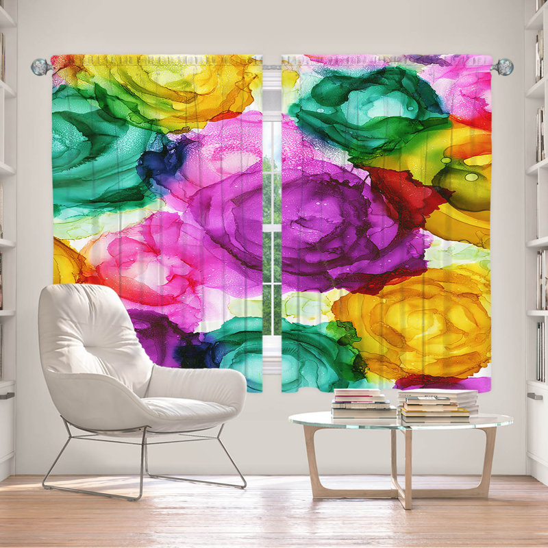 Paire de rideaux obscurcissant en polyester Dezi, L 40 po x L 61 po