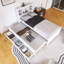 Lit plateforme simple en bois avec tête de lit et lit gigogne-457941542-457941536